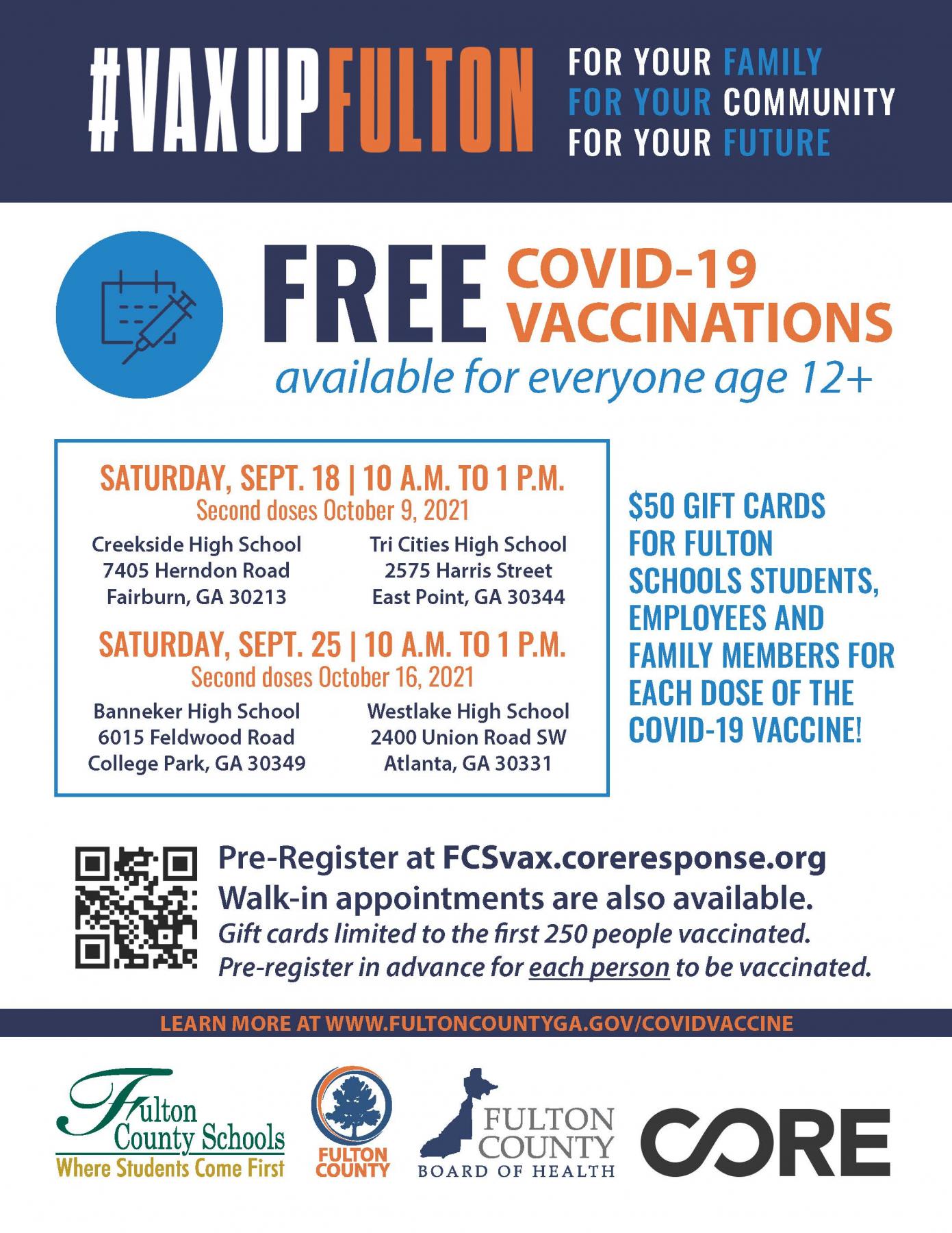 Free COVID Vaccinations