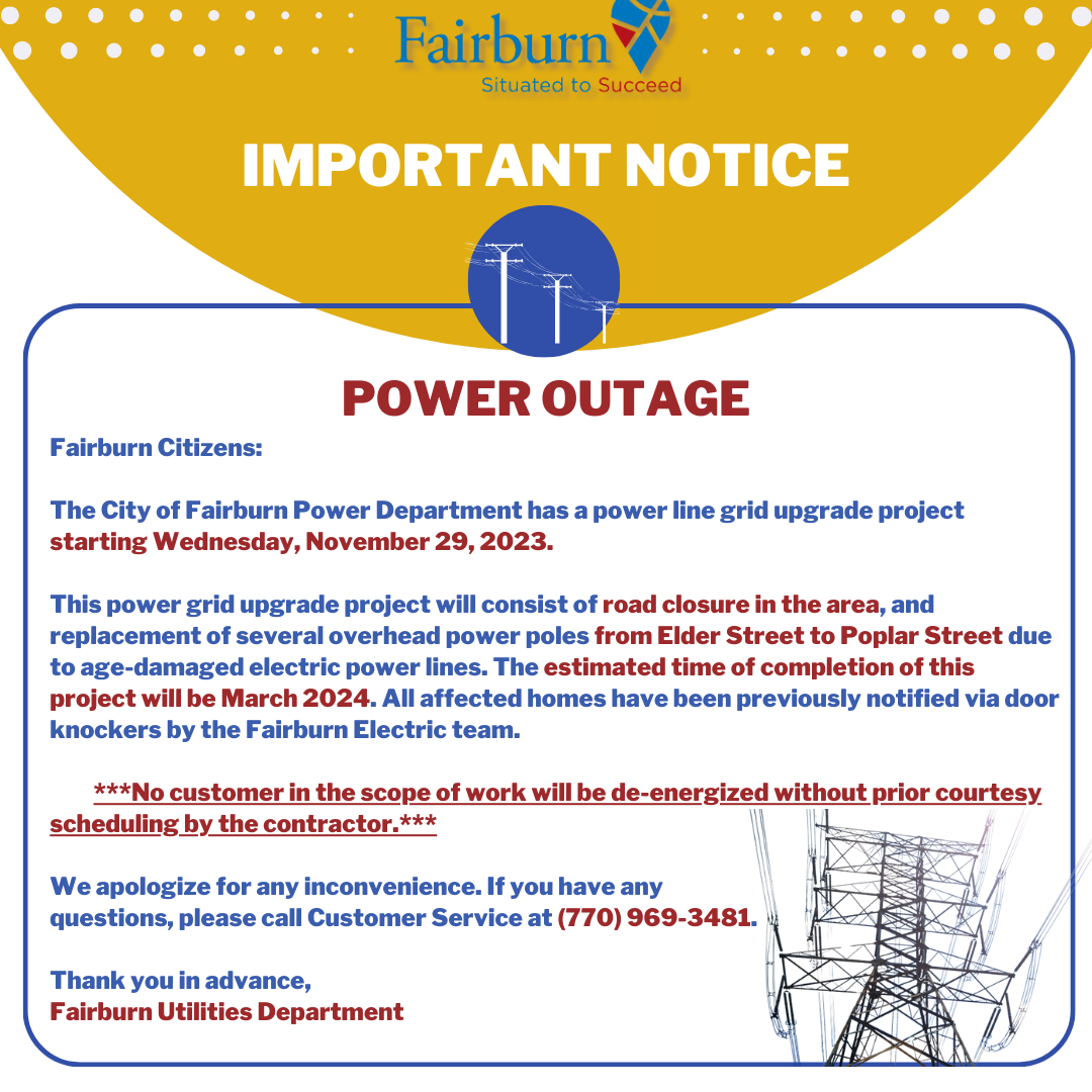 Information & Alerts | City Of Fairburn, GA